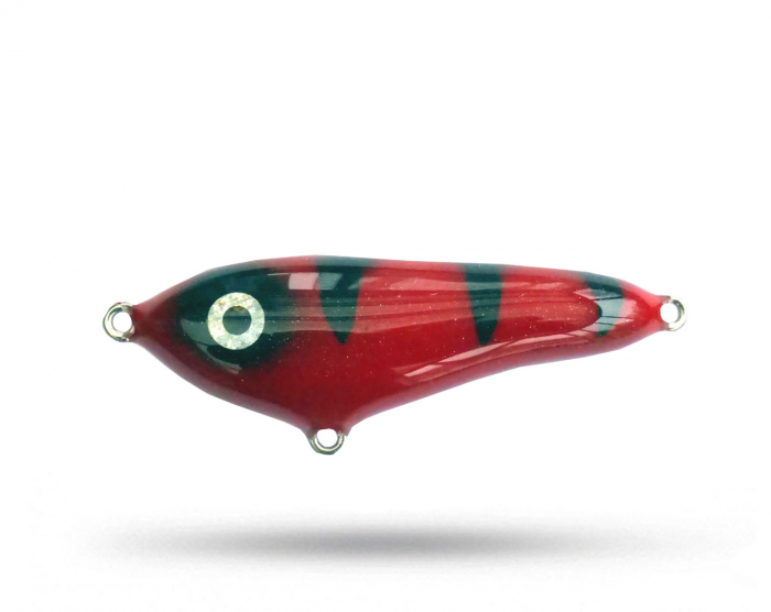 Smuttly Dog Pup Mini - Red Tiger i gruppen Fiskedrag / Jerkbaits hos Örebro Fiske & Outdoor AB (Smuttly Pup Mini RedT)